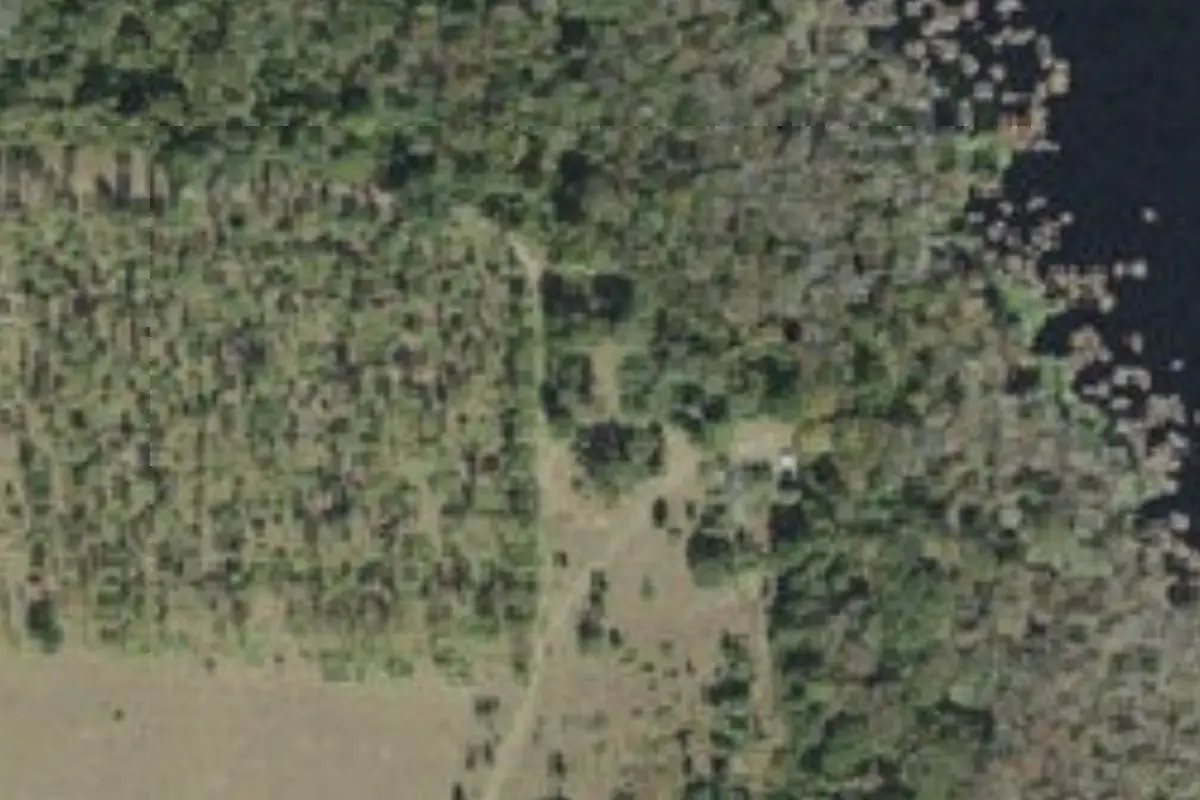 Aerial view of Lake Norris Conservation Area campsites