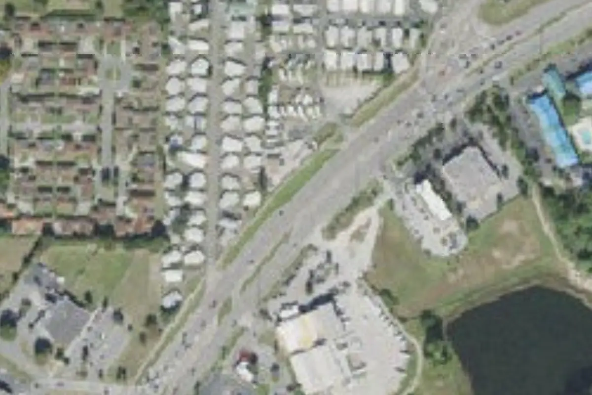 Aerial view of Lake Point
