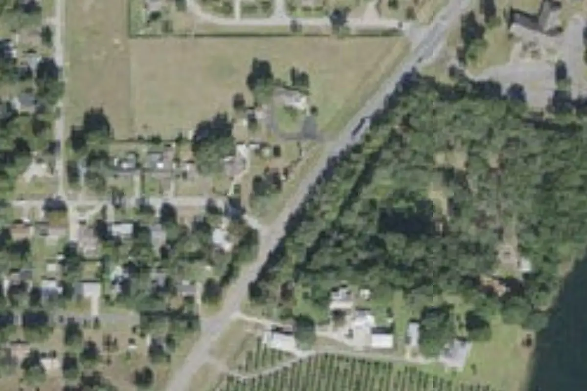 Aerial view of Olde Mill Stream RV Resort