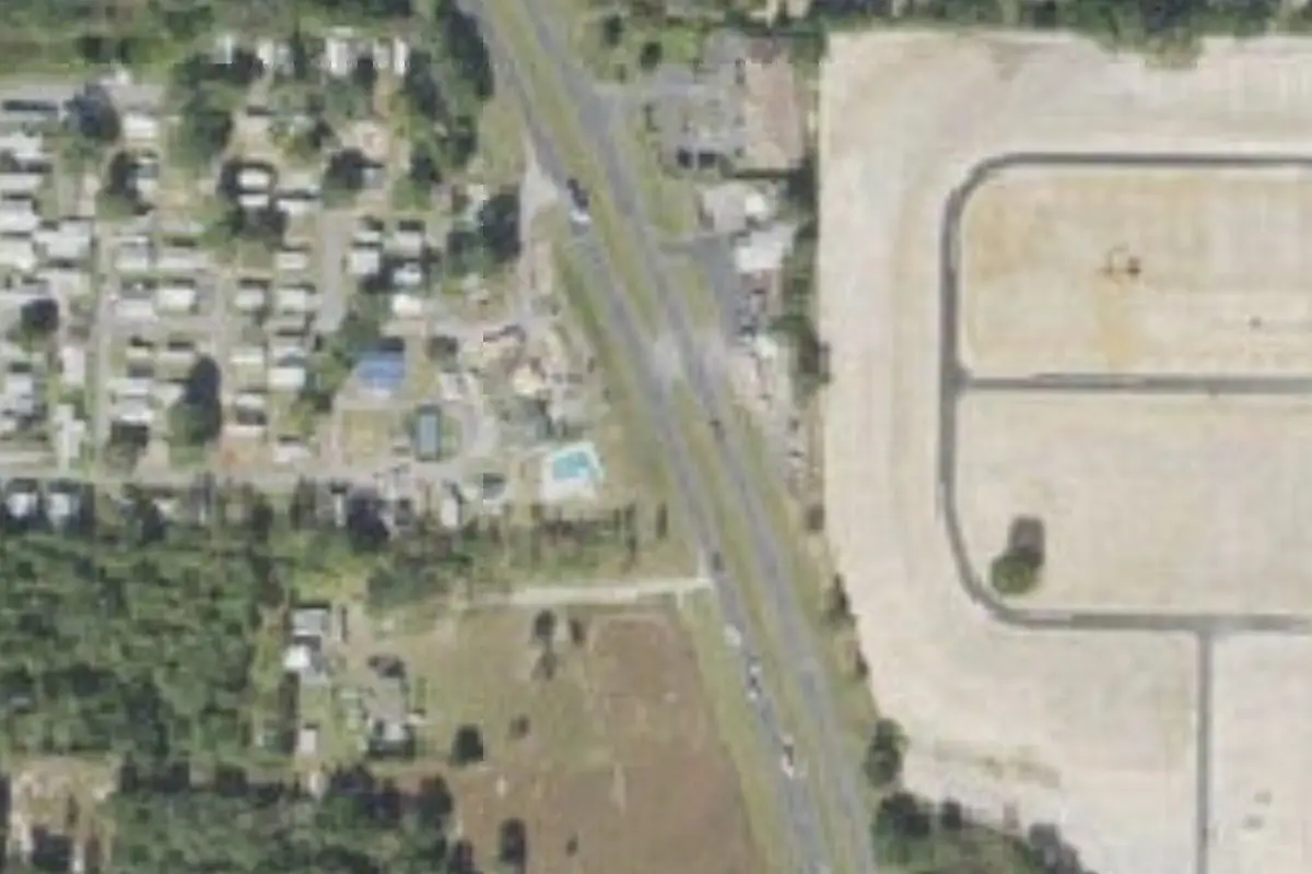 Aerial view of Ridgecrest RV Resort