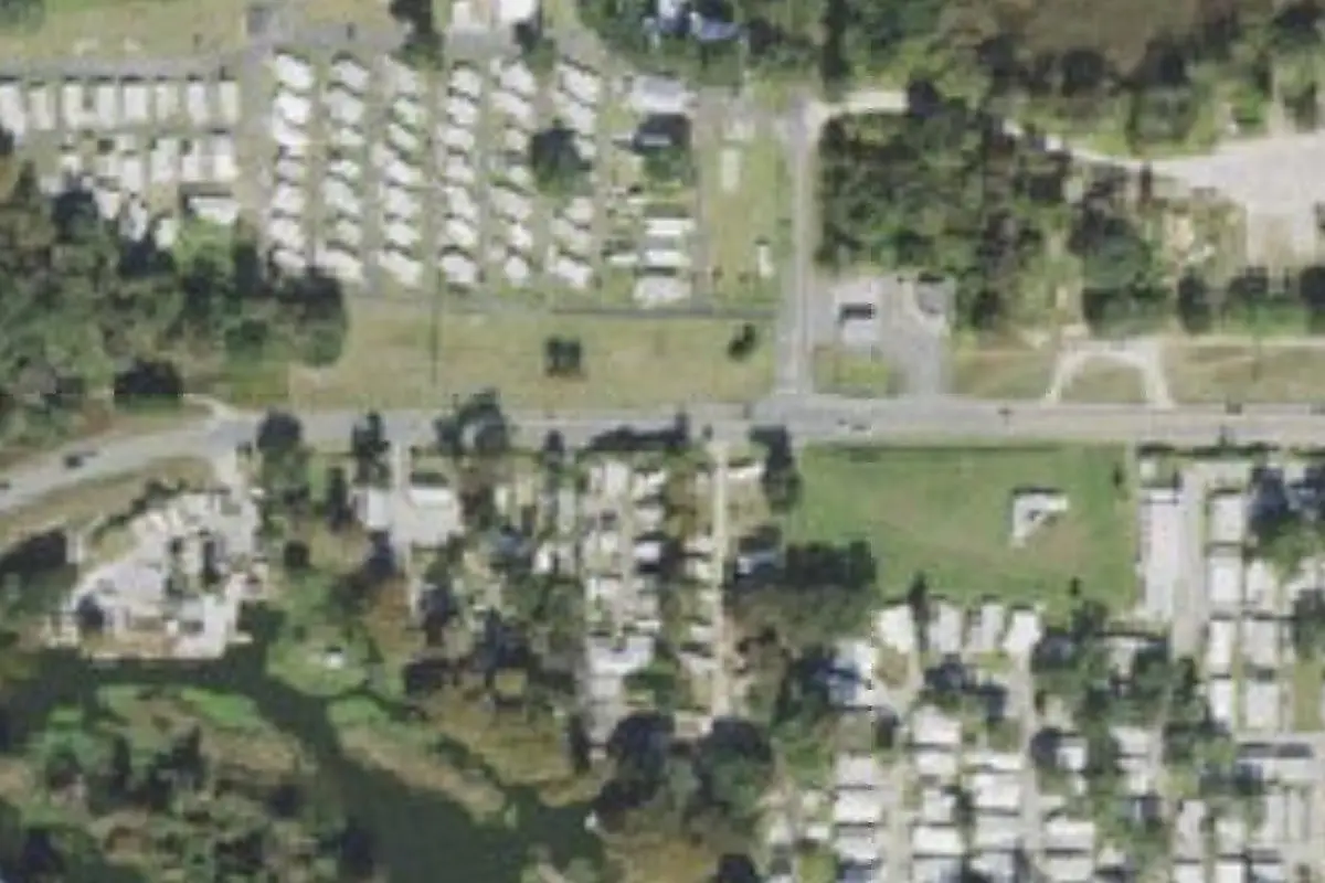 Aerial view of Spillway Waterfront Park