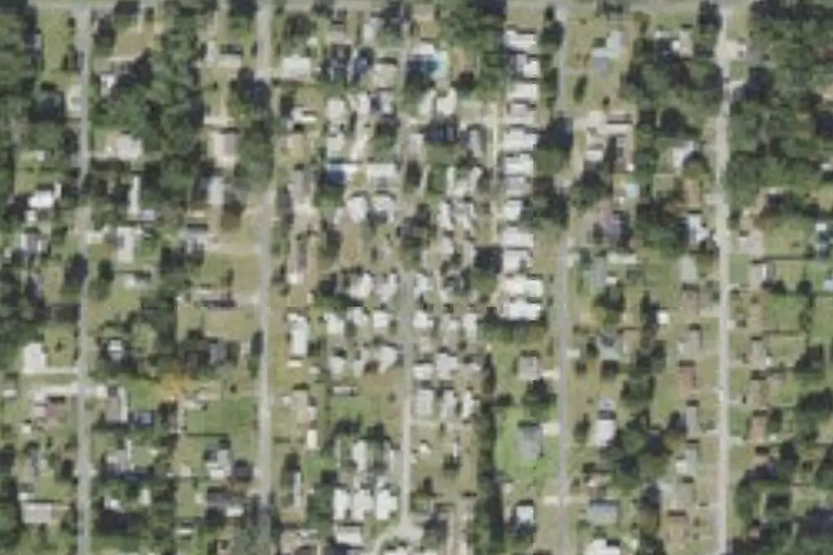 Aerial view of Sunshine Mobile Home Park