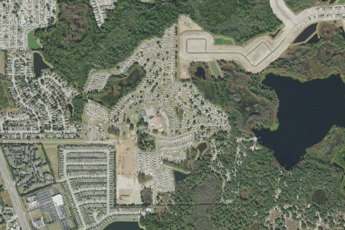 Aerial view of Thousand Trails Orlando