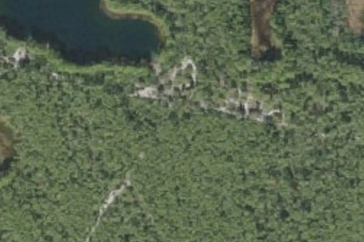 Aerial view of Unnamed campground