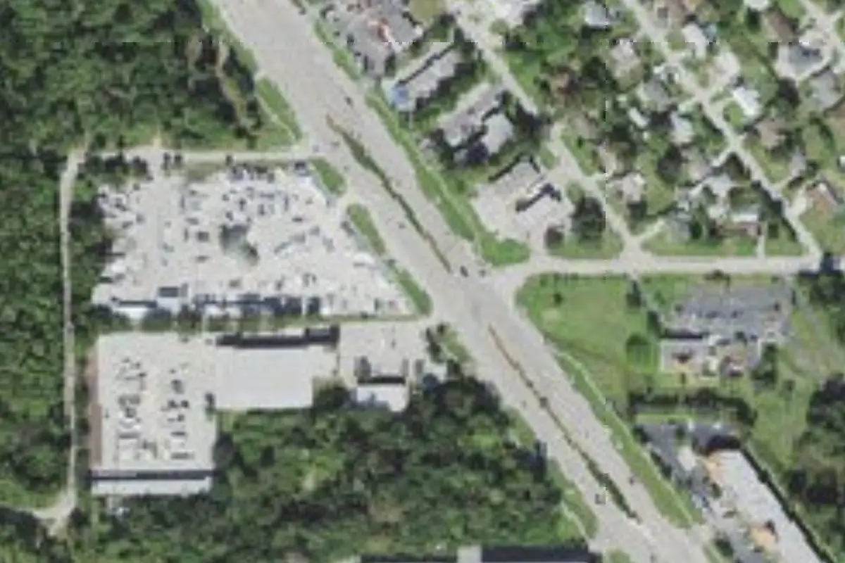 Aerial view of Blueway RV Park (also Blueway RV Village)