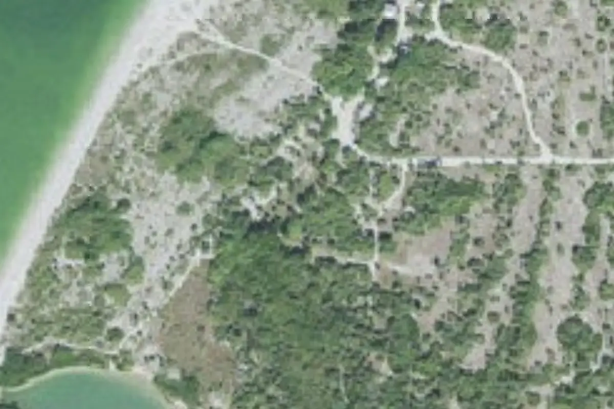 Aerial view of Cayo Costa State Park