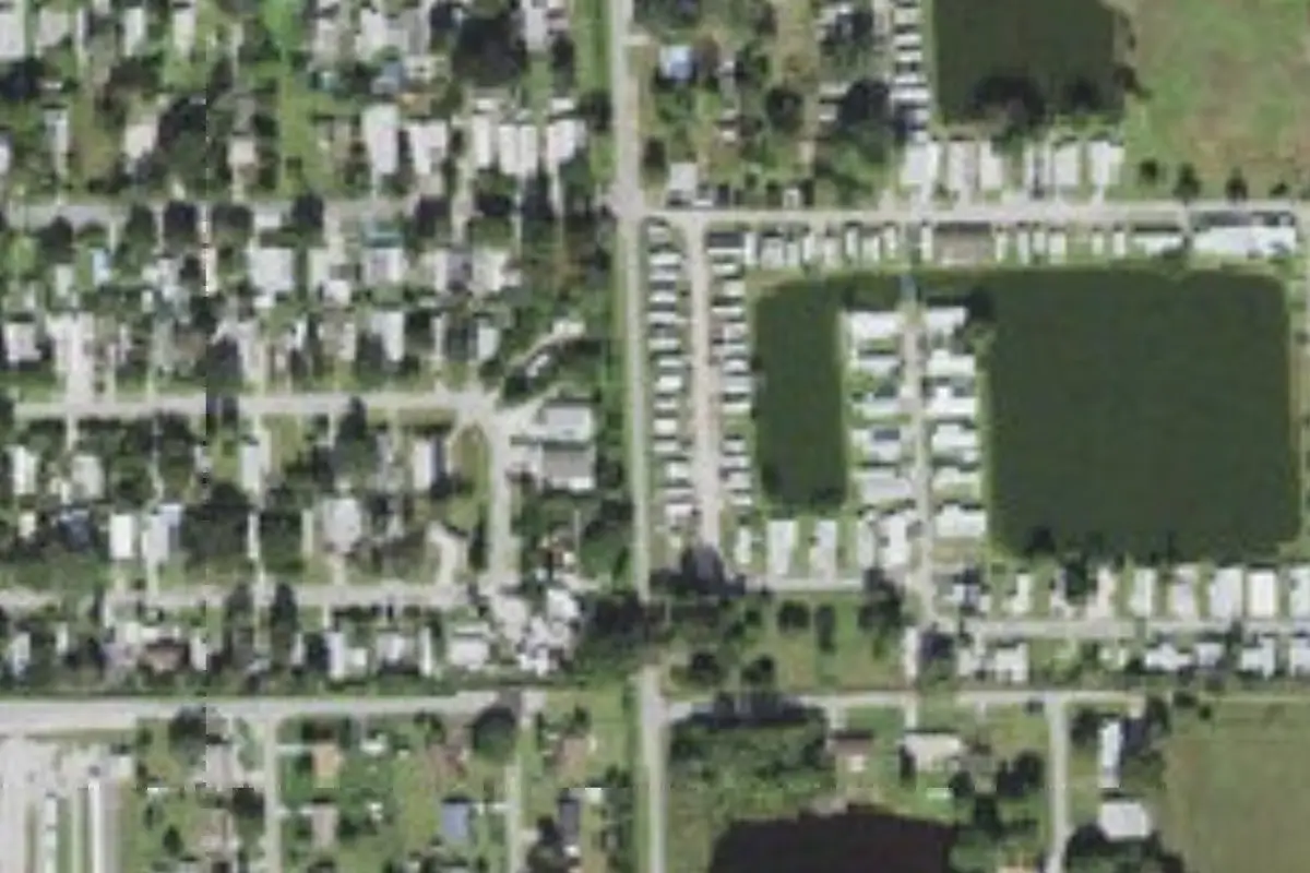 Aerial view of Lazy J Mobile Home & RV Park