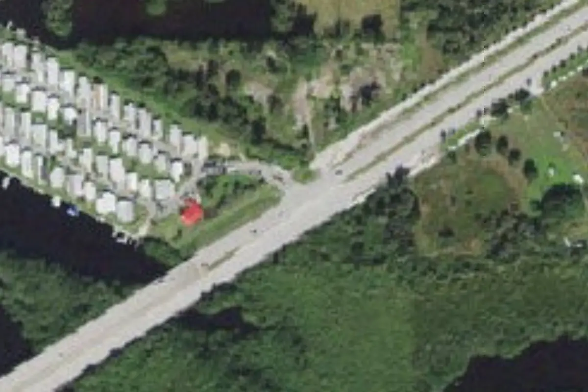 Aerial view of Orange Harbor Mobile Home and RV Resort (Orange Harbor Island RV Resort)