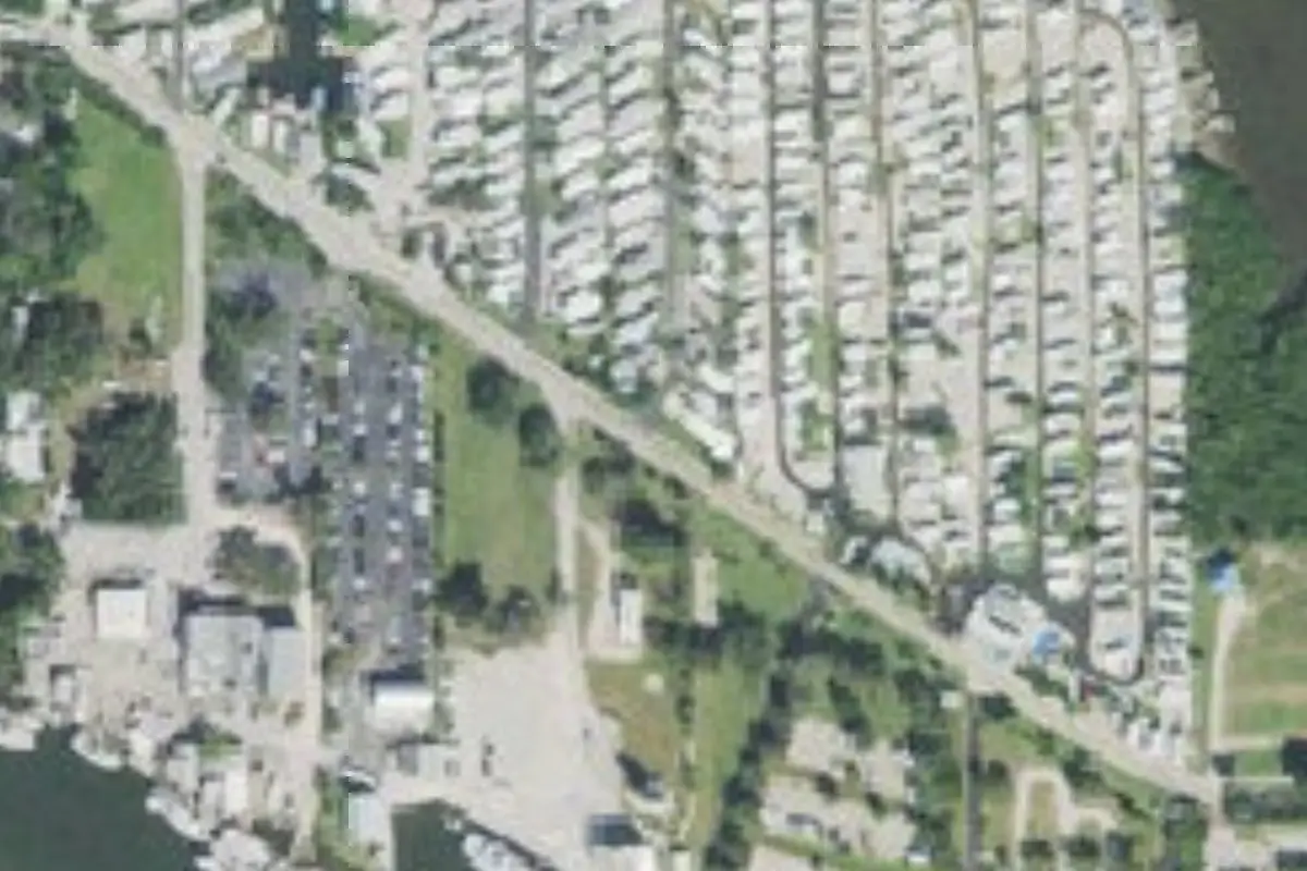 Aerial view of Oyster Bay Park