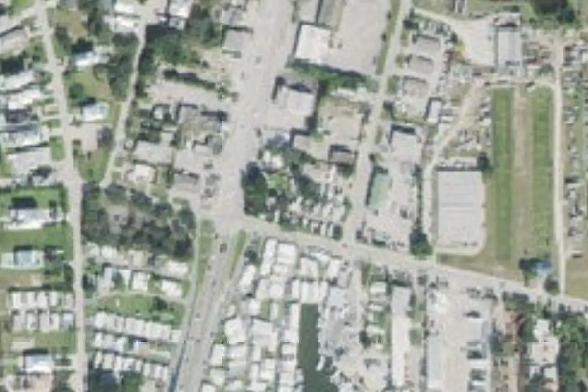 Aerial view of Sunnyland Trailer Court