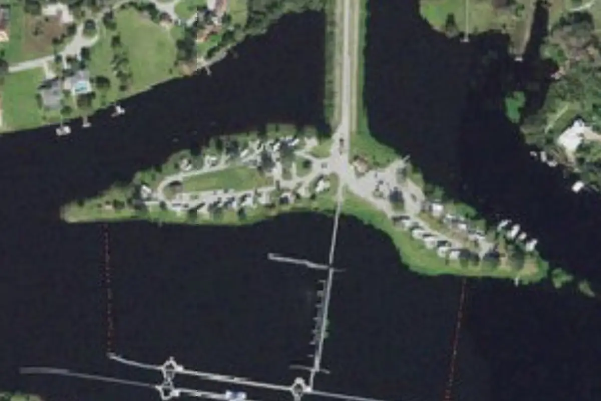 Aerial view of W.P. Franklin North Campground