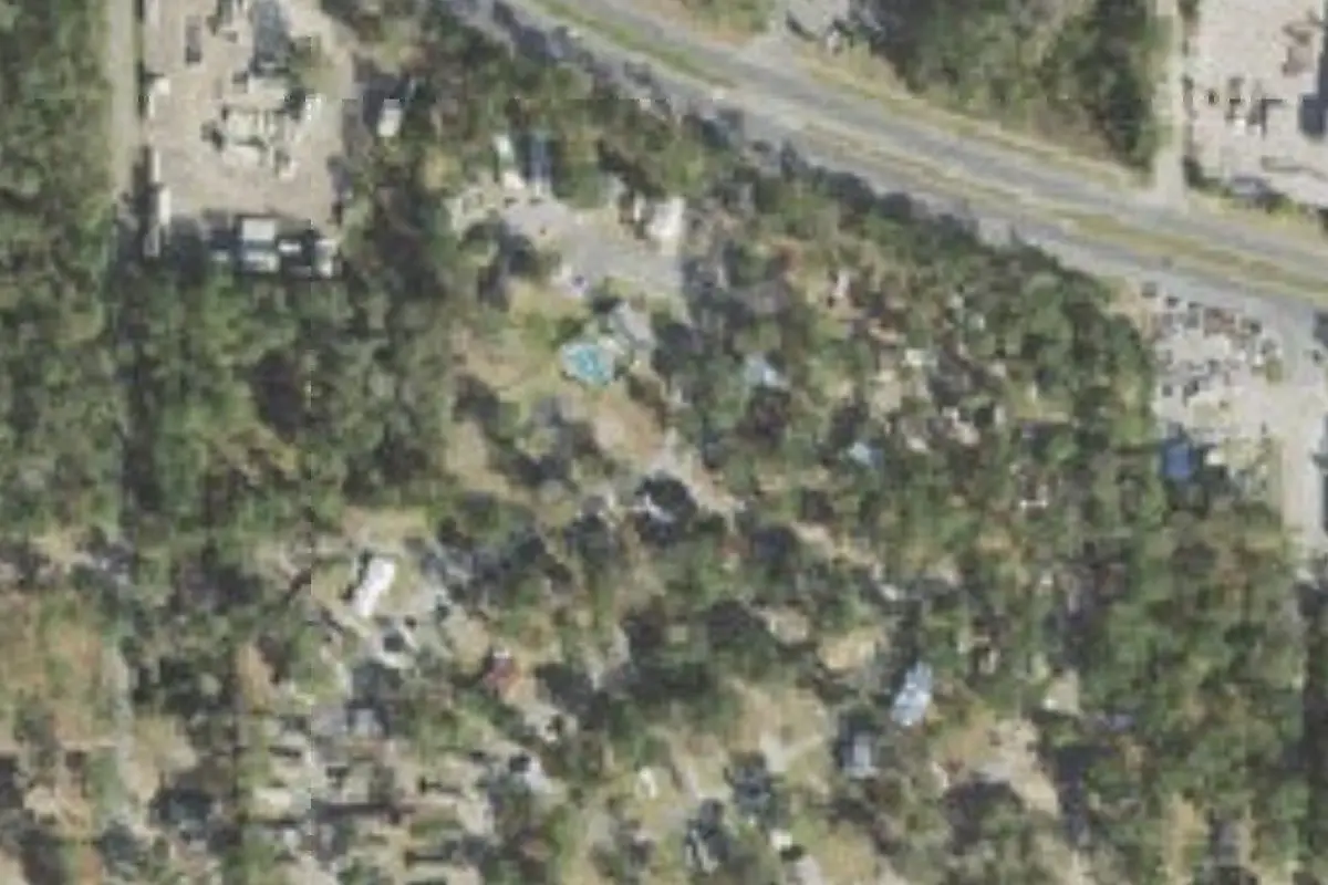 Aerial view of Bayhead Mobile Home Community