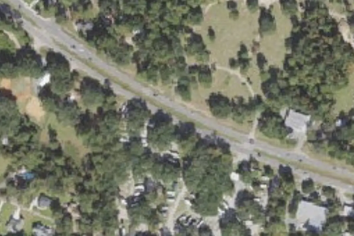 Aerial view of Big Oak RV Park