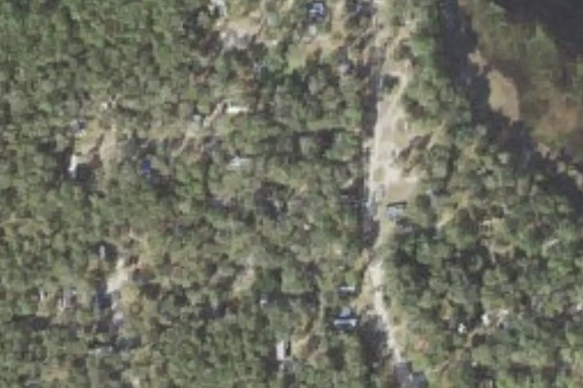 Aerial view of Oakwood Mobile Home Park