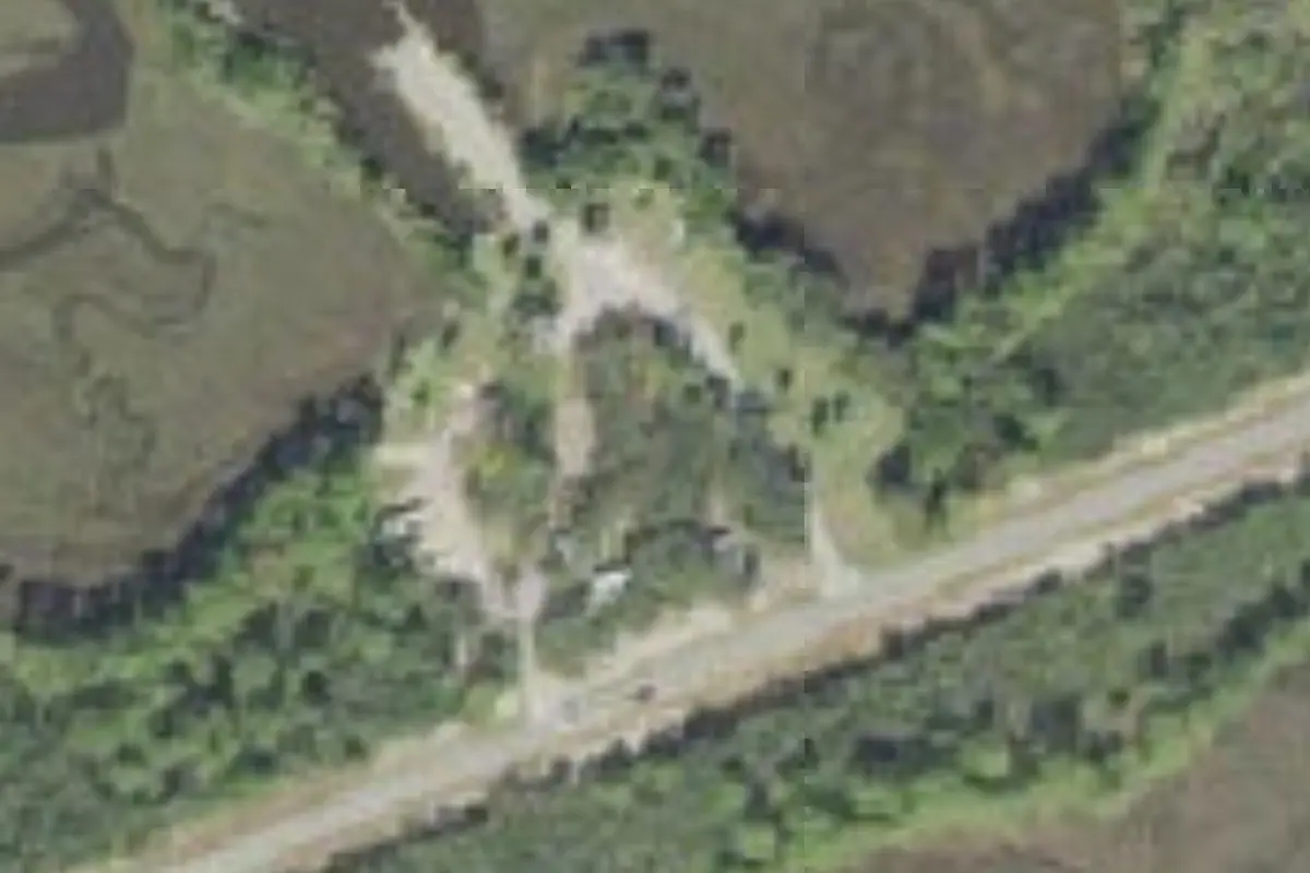 Aerial view of Shell Mound Campground