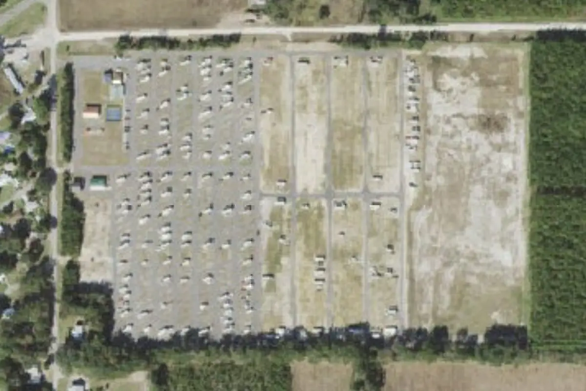 Aerial view of Strawberry Fields for RV-ers