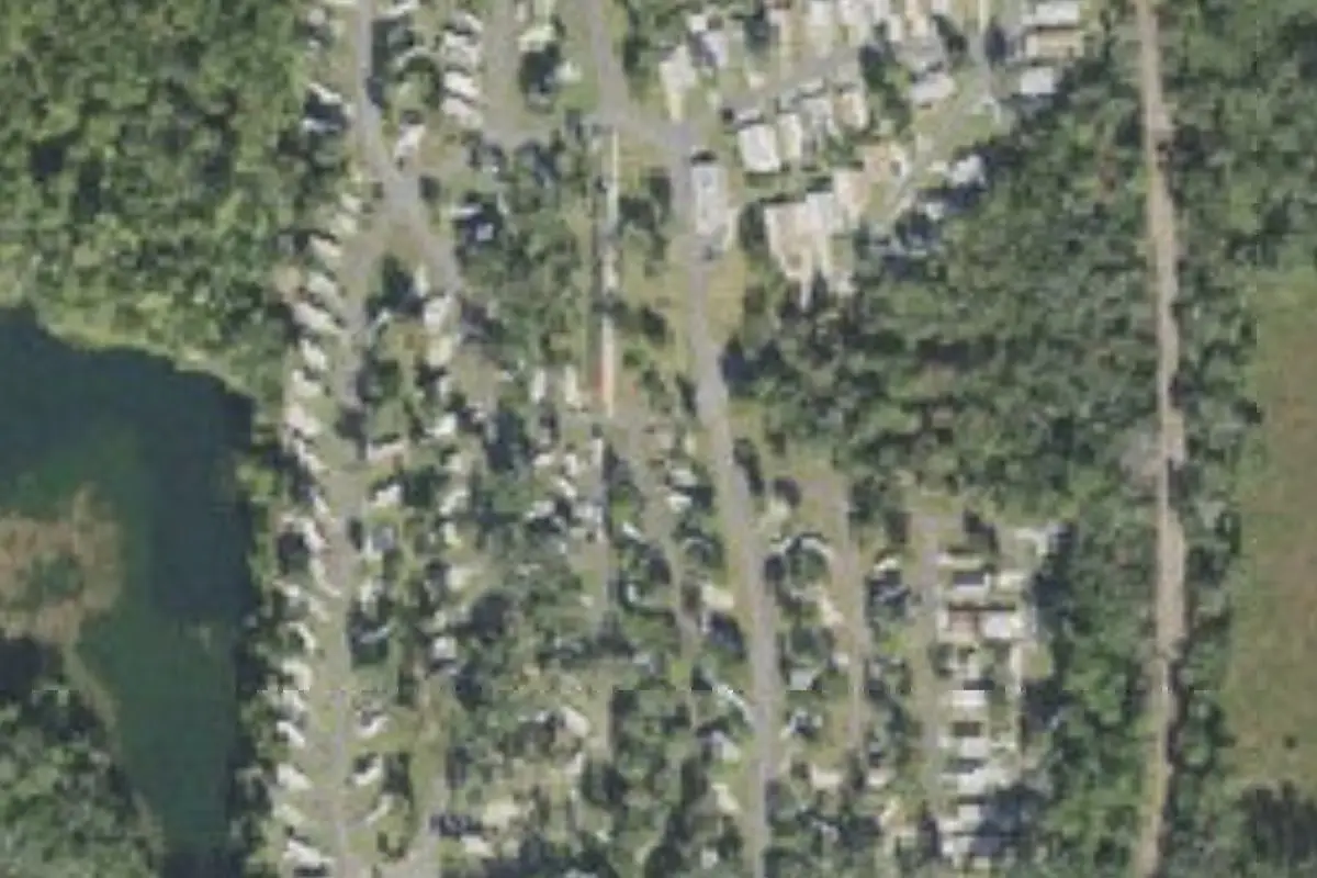 Aerial view of Williston Crossings RV Resort