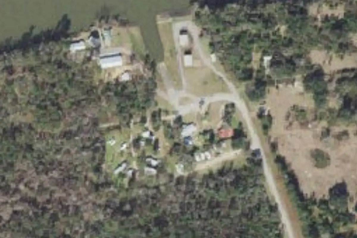 Aerial view of River Landing RV Park
