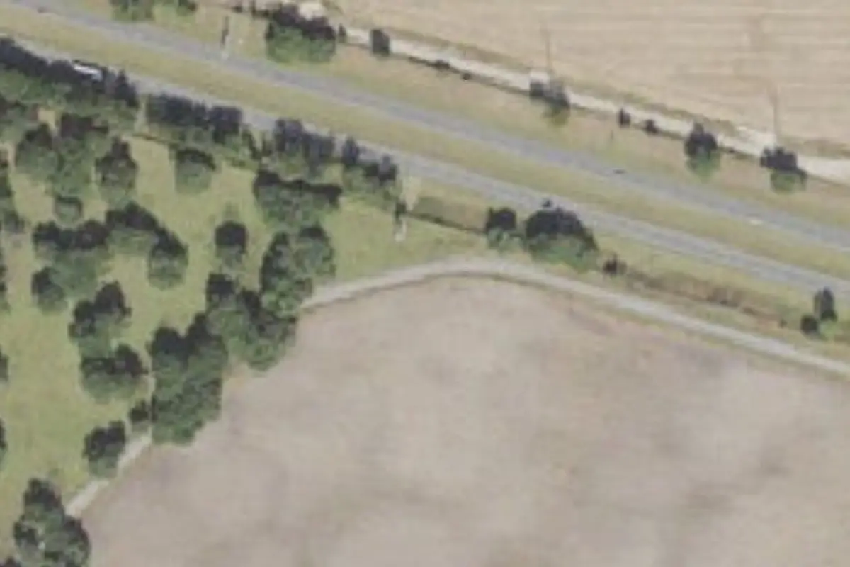 Aerial view of Deerwood Inn.