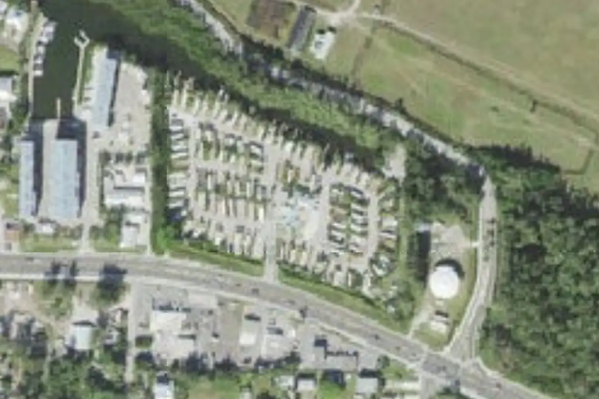Aerial view of Holiday Cove RV Resort