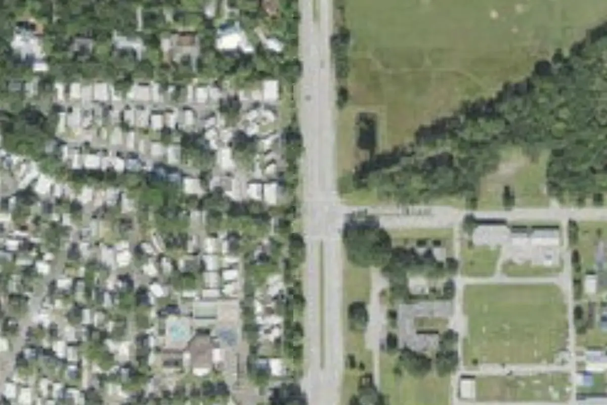 Aerial view of Horseshoe Cove RV Resort