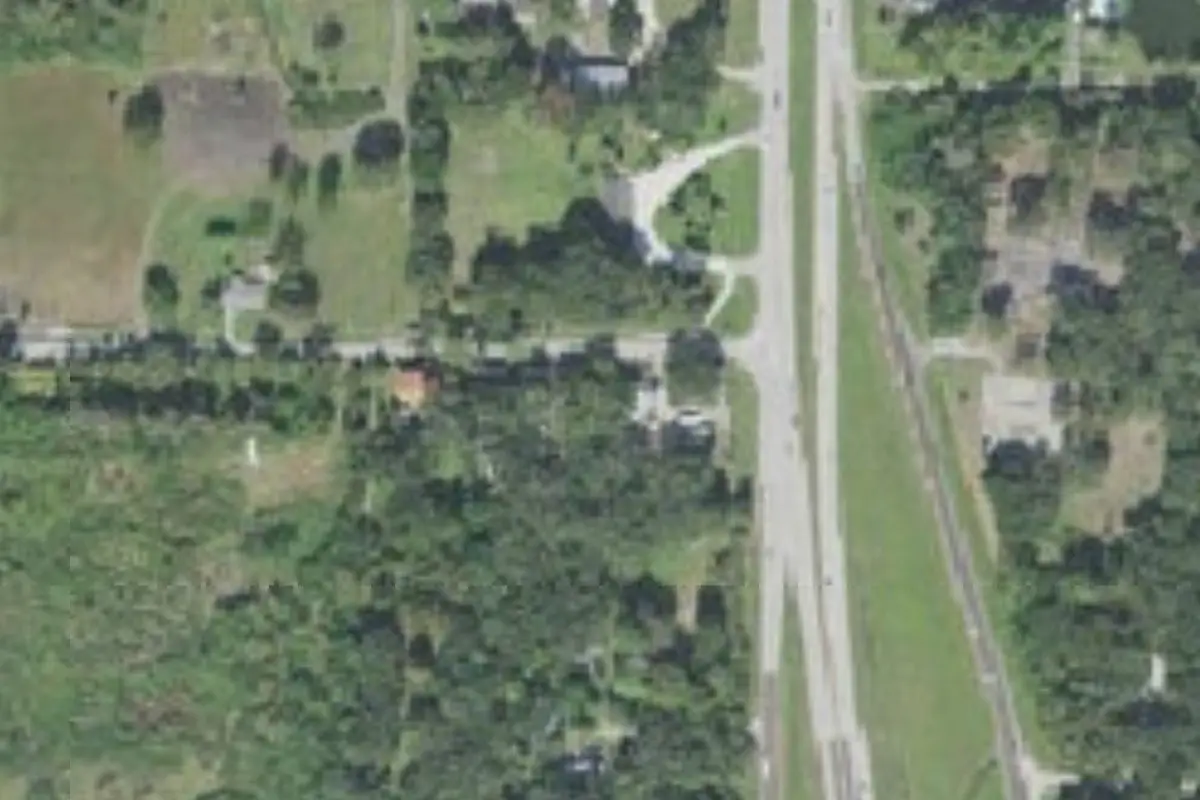 Aerial view of Lazy Oaks RV Park