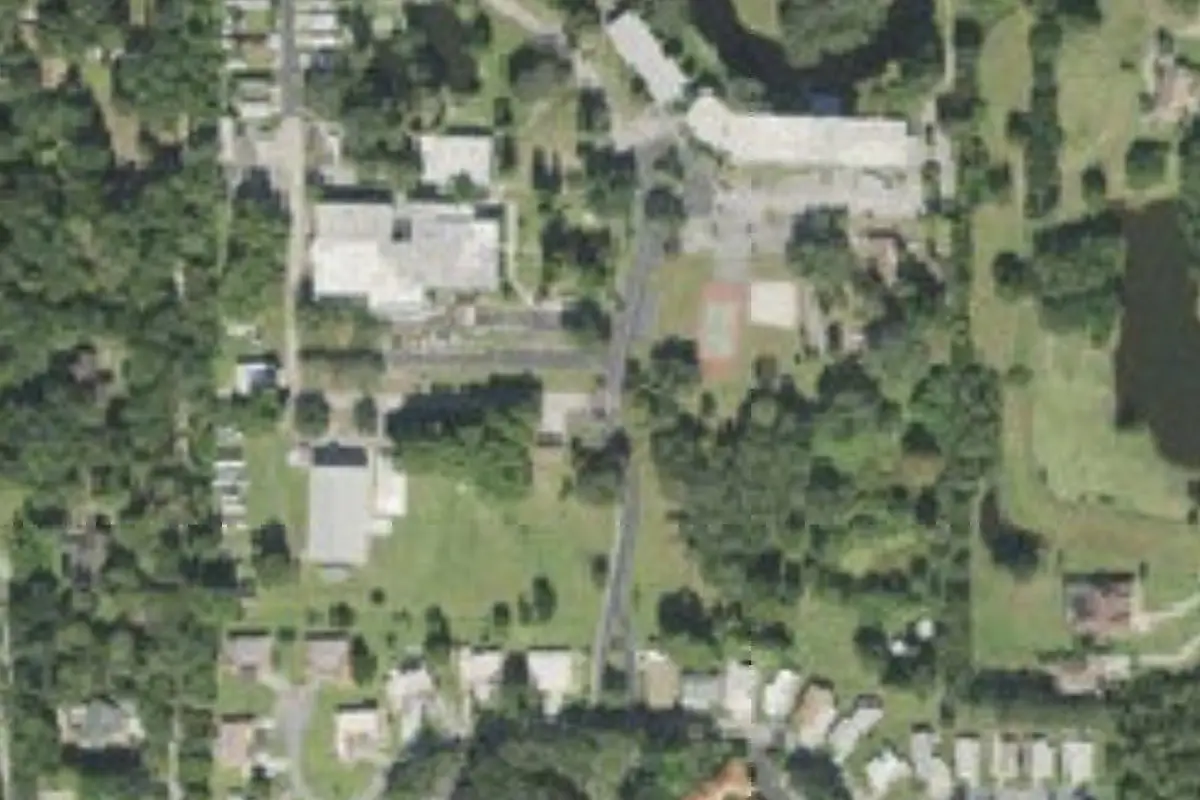 Aerial view of Living Water RV Park