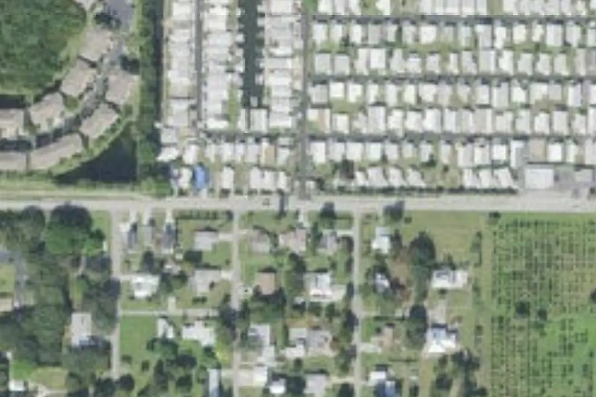 Aerial view of Tropic Isles MH Park & Yacht Club