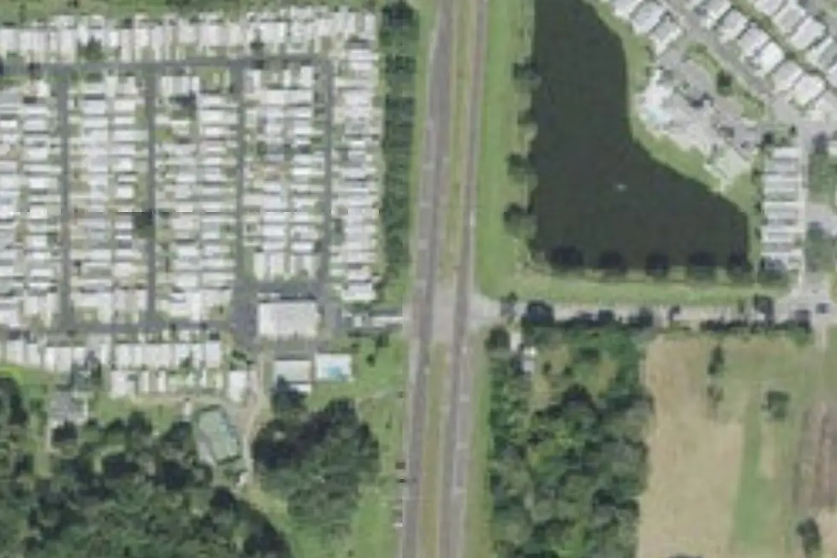 Aerial view of Winterset RV Resort