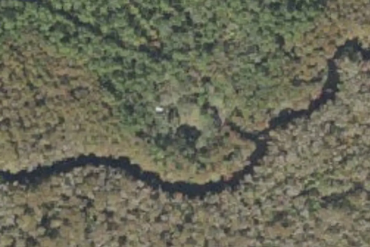 Aerial view of Cross Florida Greenway - Gores Landing Campground