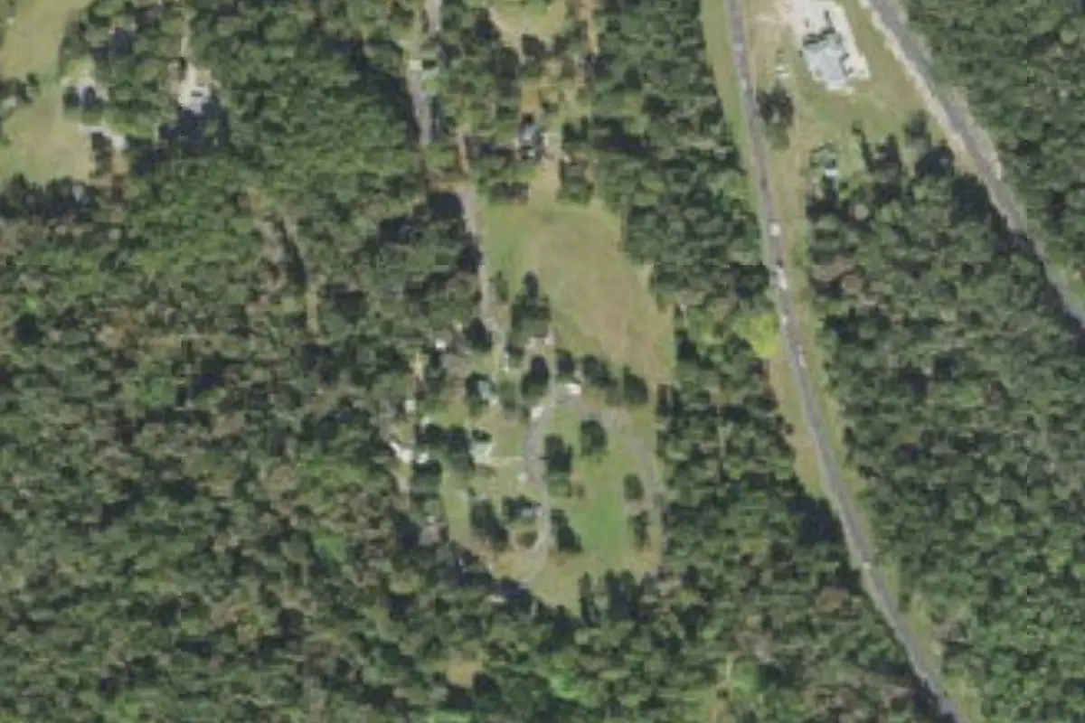 Aerial view of Santos Trailhead & Campground