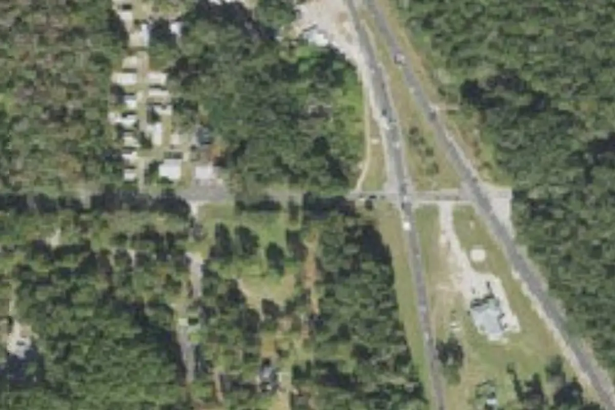Aerial view of Santos Trailhead & Campground