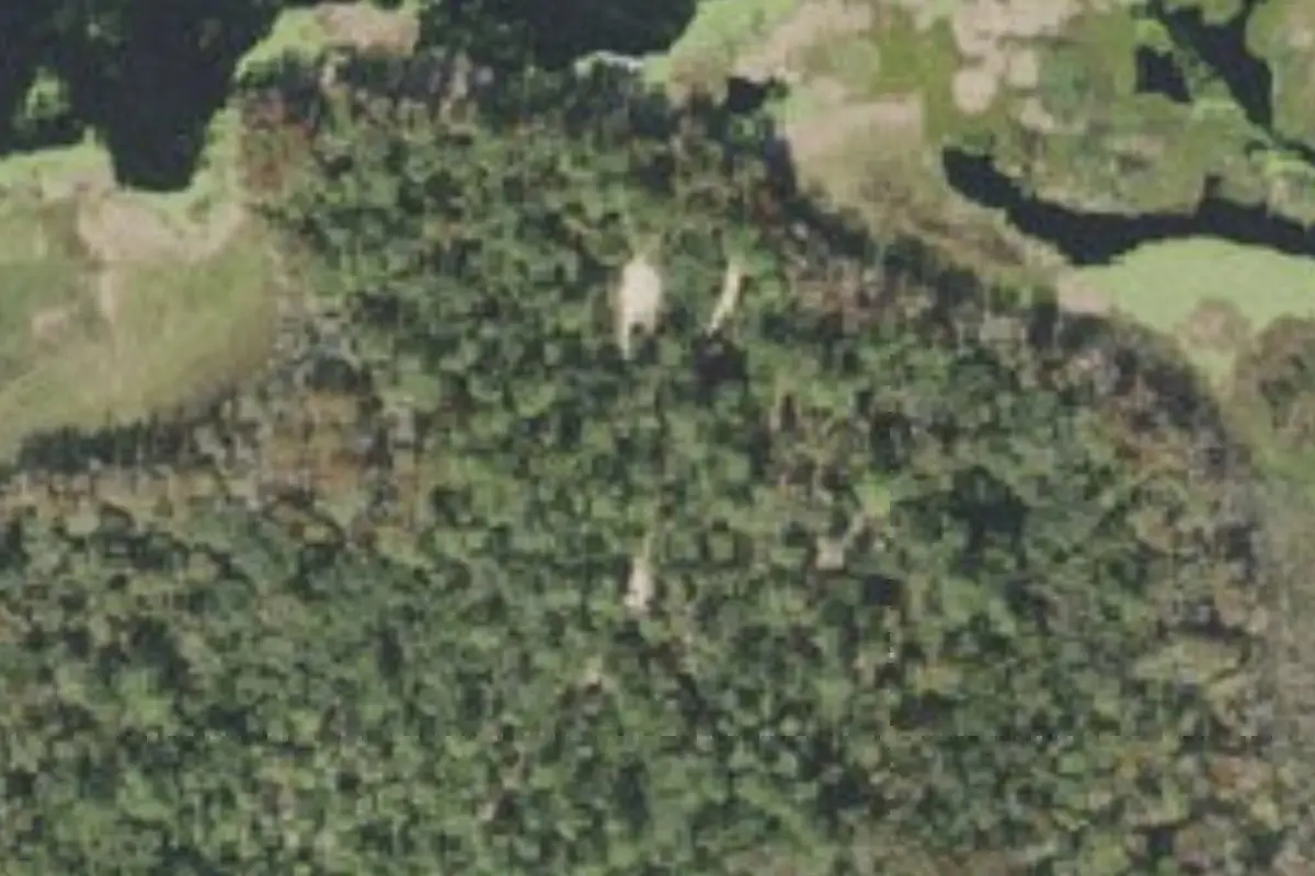 Aerial view of Lake Eaton Campground