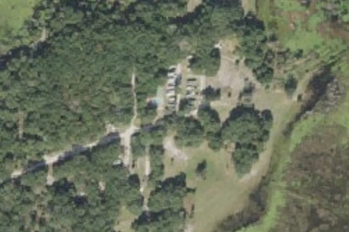 Aerial view of Lake In The Forest Black Bear Resort