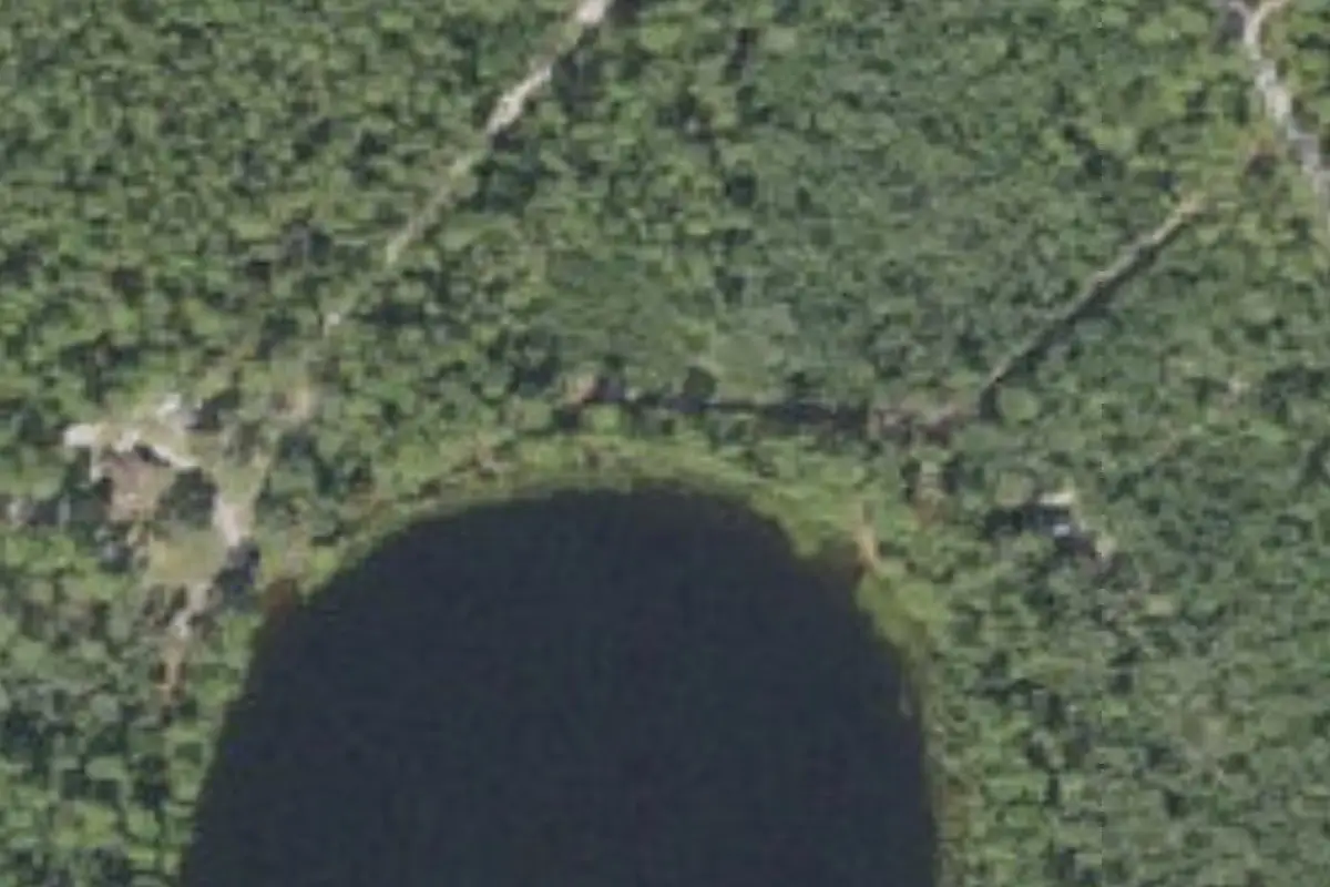 Aerial view of Lake Shore Group Camp (FS: Lake Shore Group Campground)