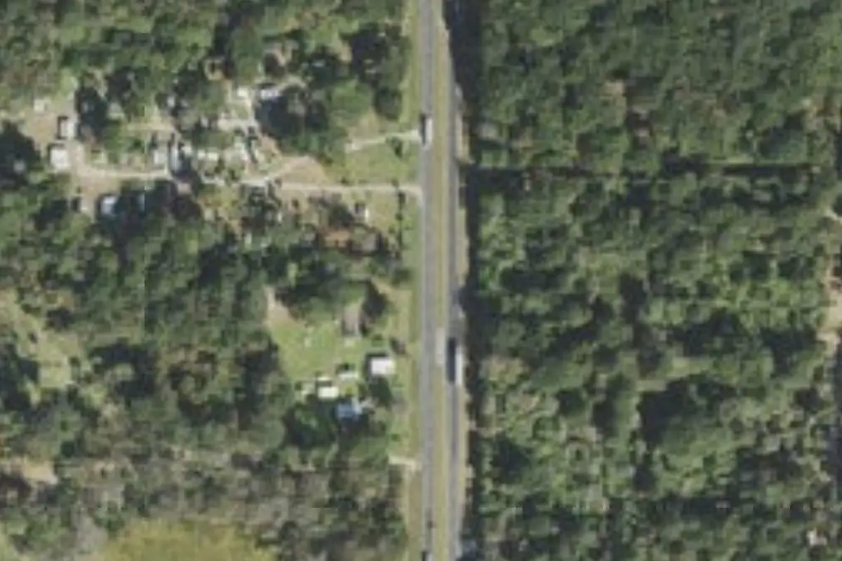 Aerial view of Citra Florida Royal Palm RV Park & Tiny House Community