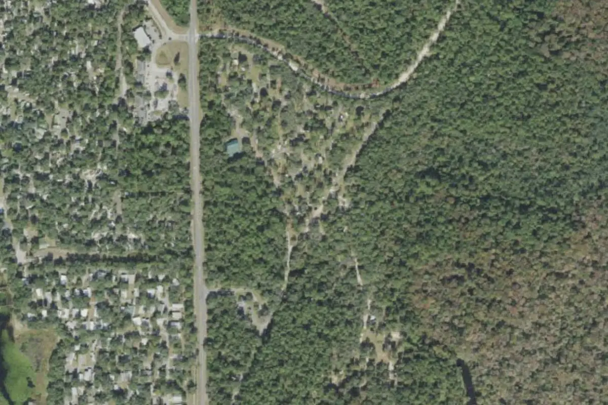 Aerial view of Salt Springs Recreation Area