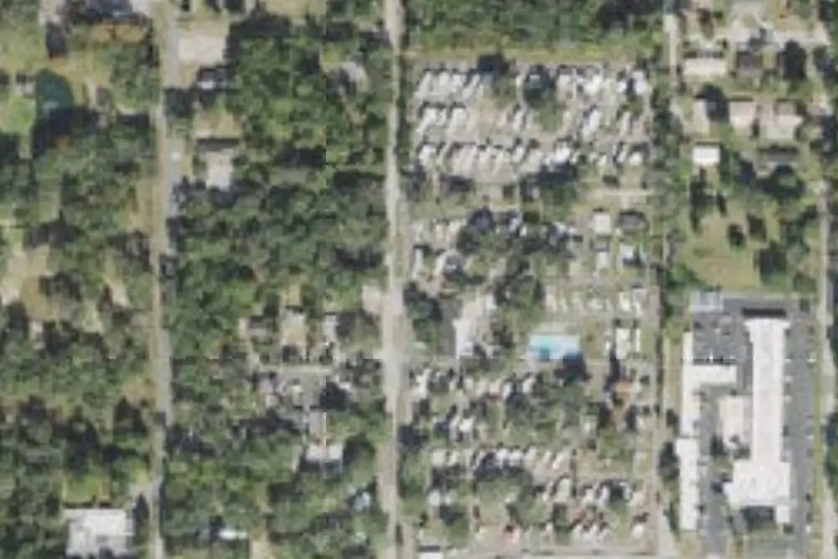 Aerial view of Silver Springs RV Park