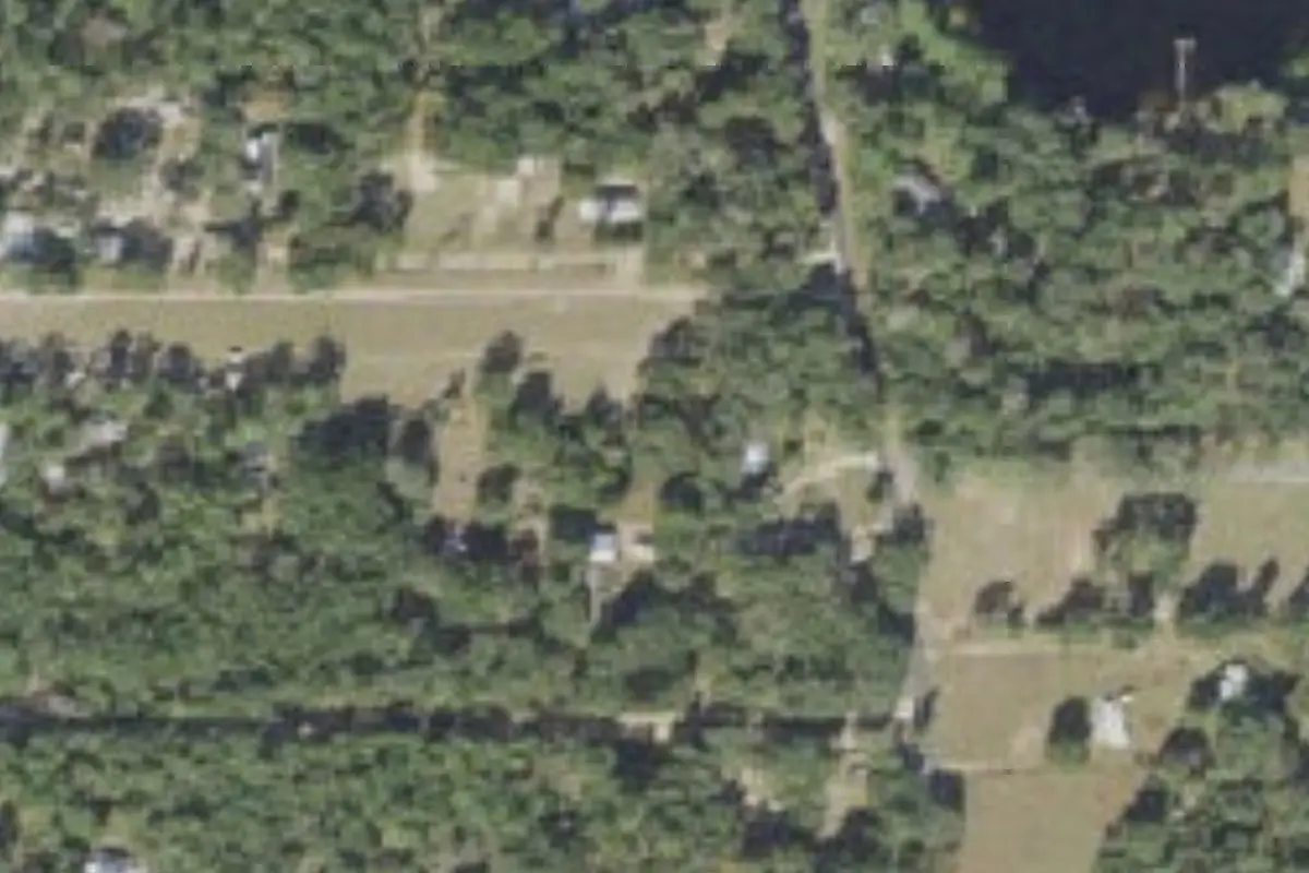 Aerial view of Tall Timbers MH & RV Resort