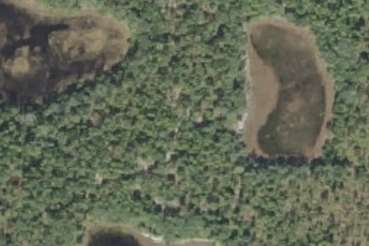 Aerial view of Unnamed campground