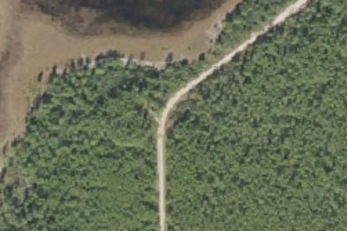 Aerial view of Unnamed campground