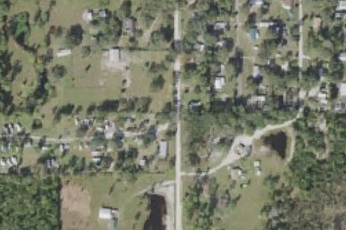 Aerial view of Whispering Pines RV Park