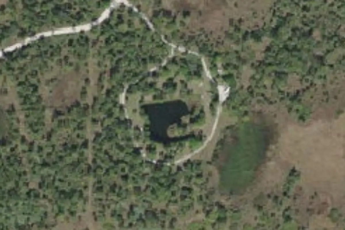 Aerial view of Dupuis Family Campground