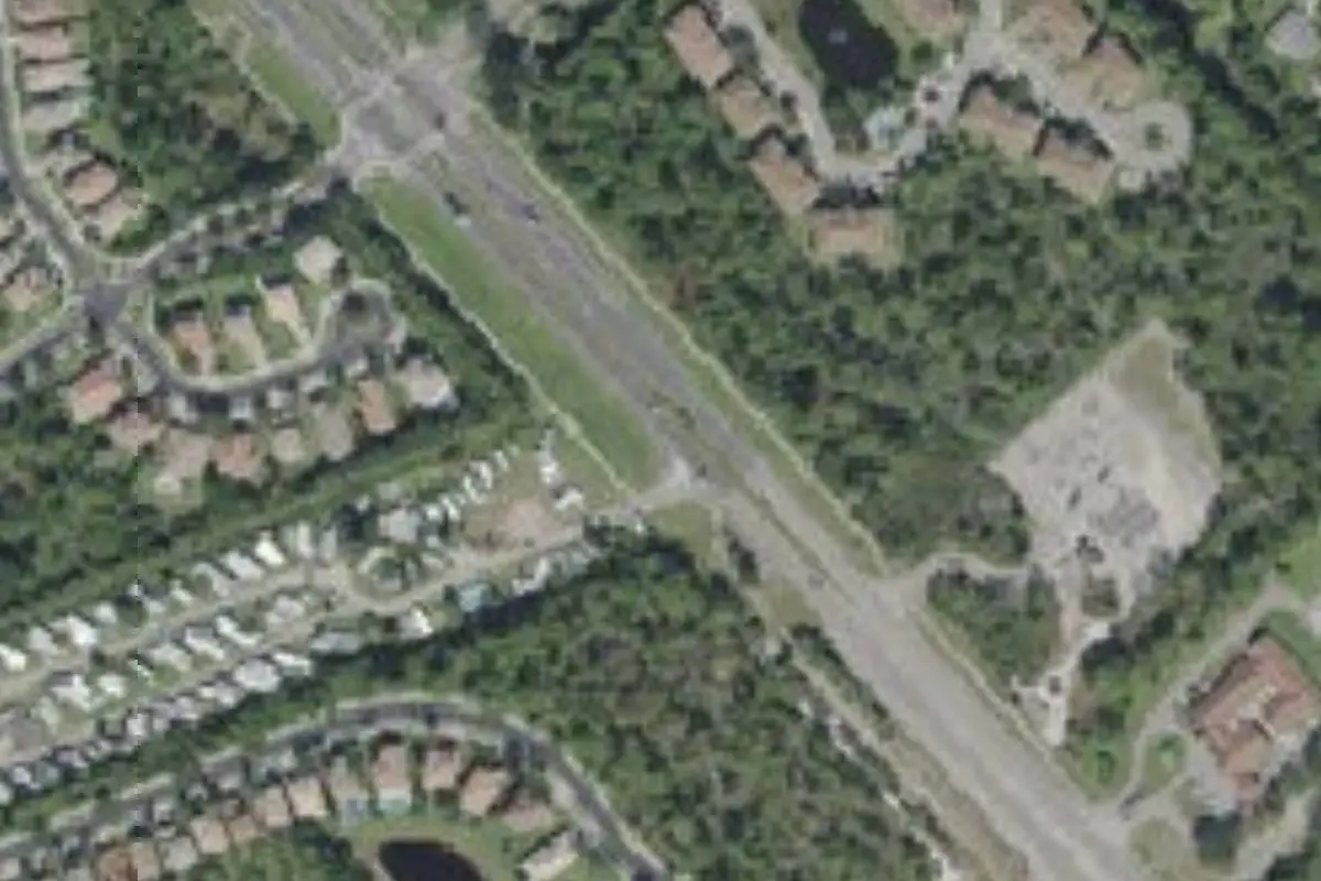 Aerial view of Twin Rivers RV Park