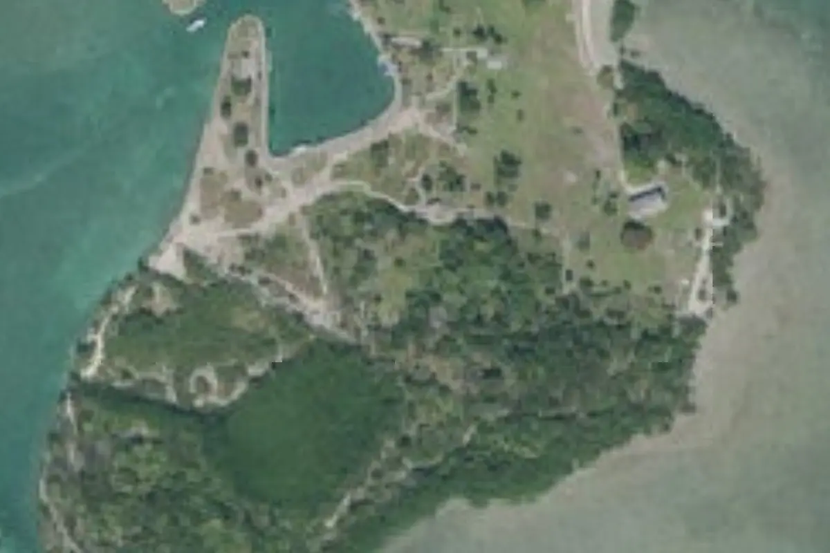 Aerial view of Boca Chita Campground