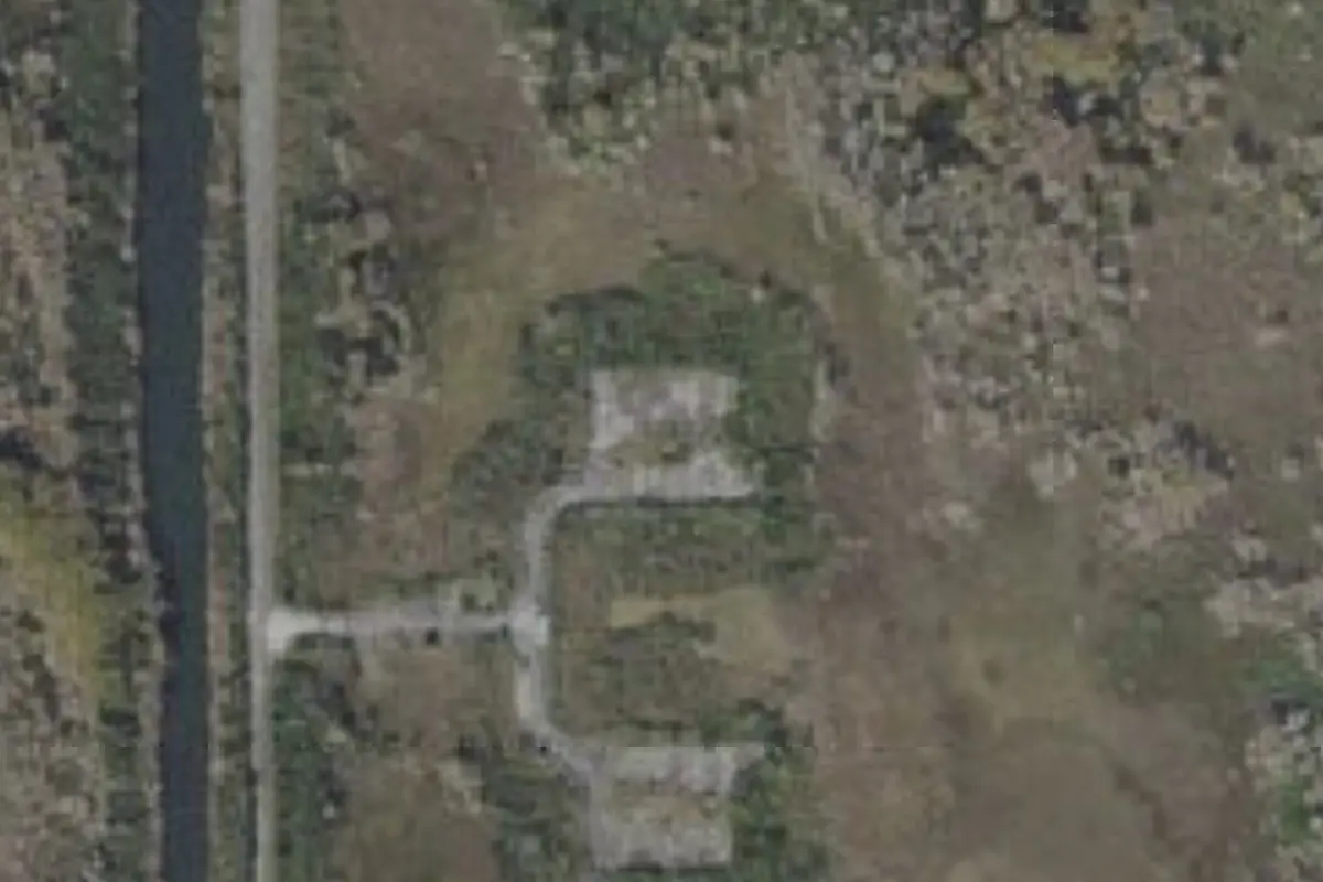 Aerial view of Old Apairy Campsite A