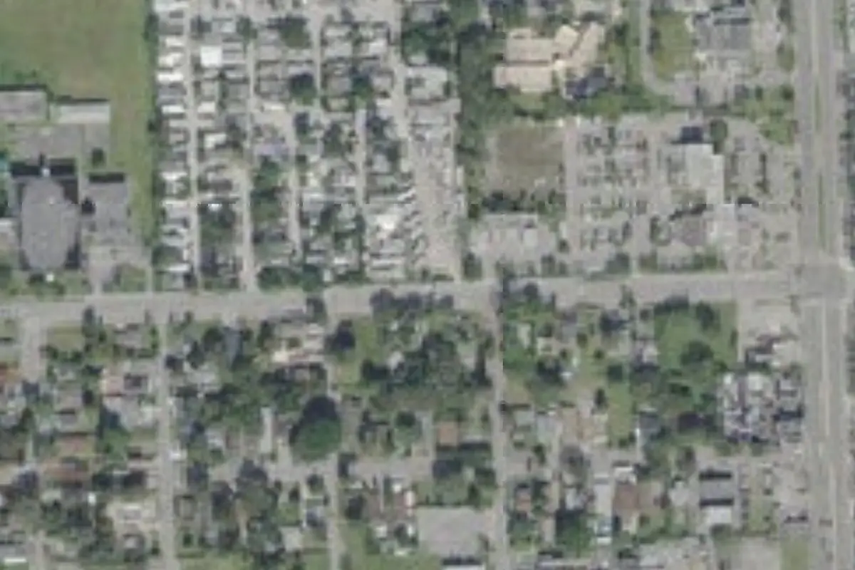 Aerial view of Rovell Mobile Home Park