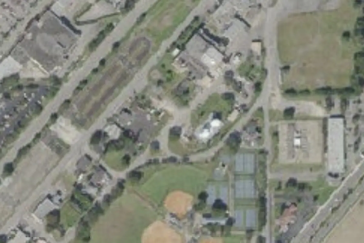 Aerial view of Boardwalk RV Resort