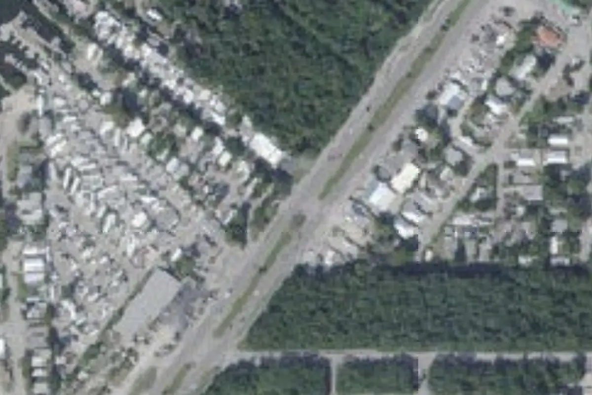 Aerial view of Campers Cove
