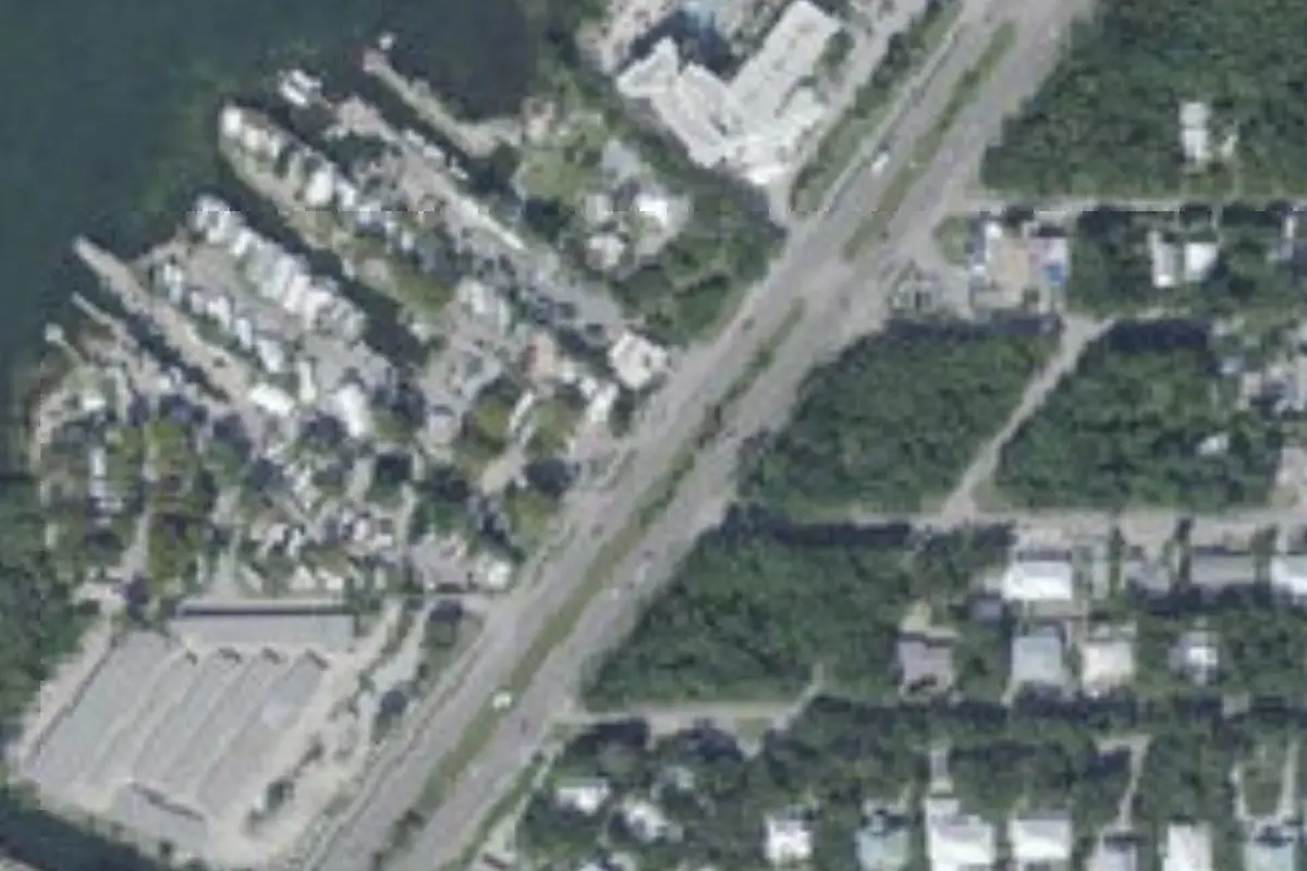 Aerial view of Captain Jax Trailer Resort & Marina